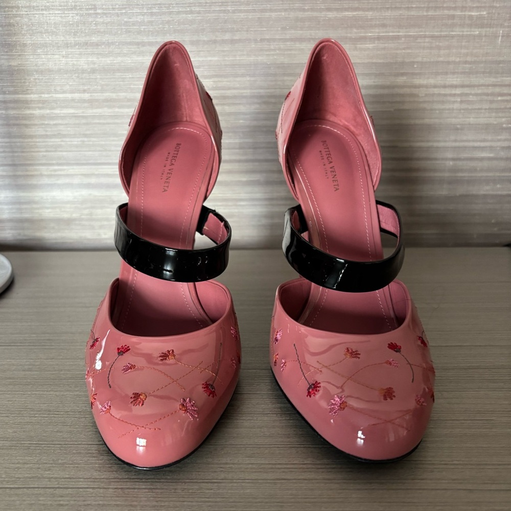 NWT Bottega Venets pink floral heels size 40 - Picture 3 of 8
